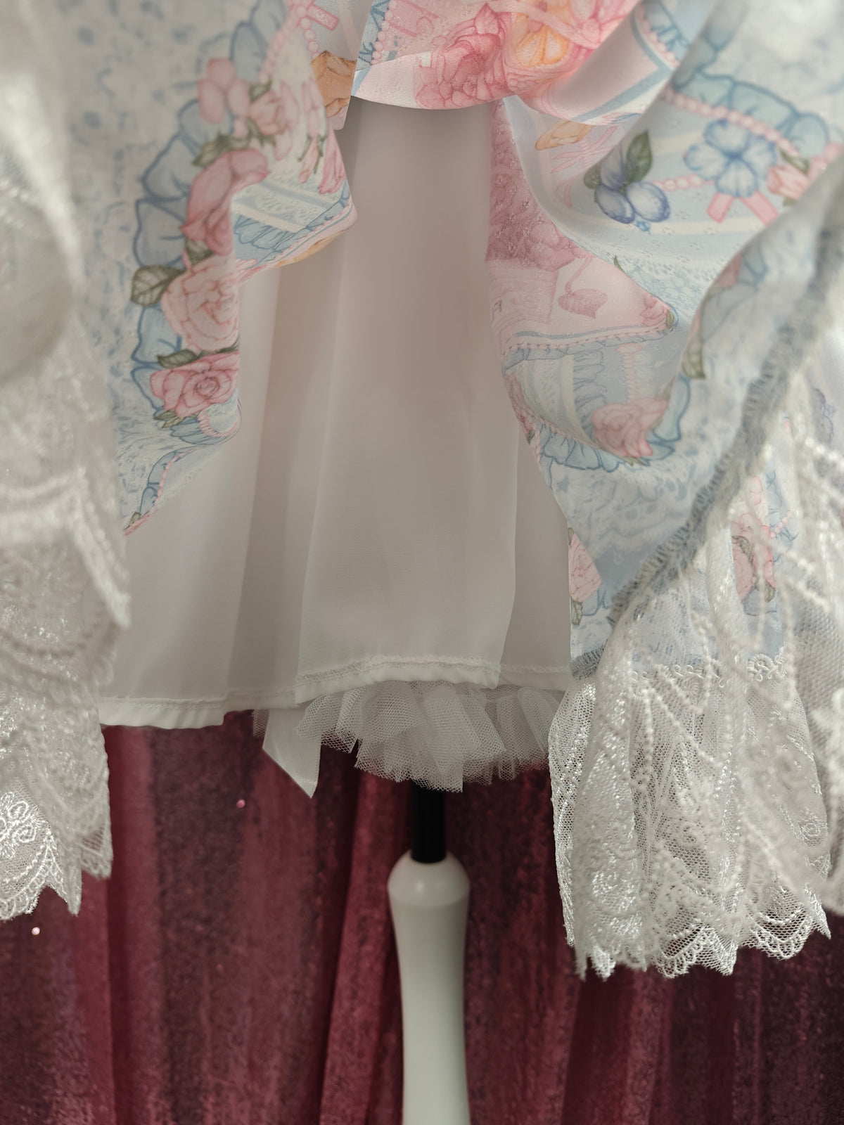 Strawberry Witch blue & white floral motif OP dress size XS