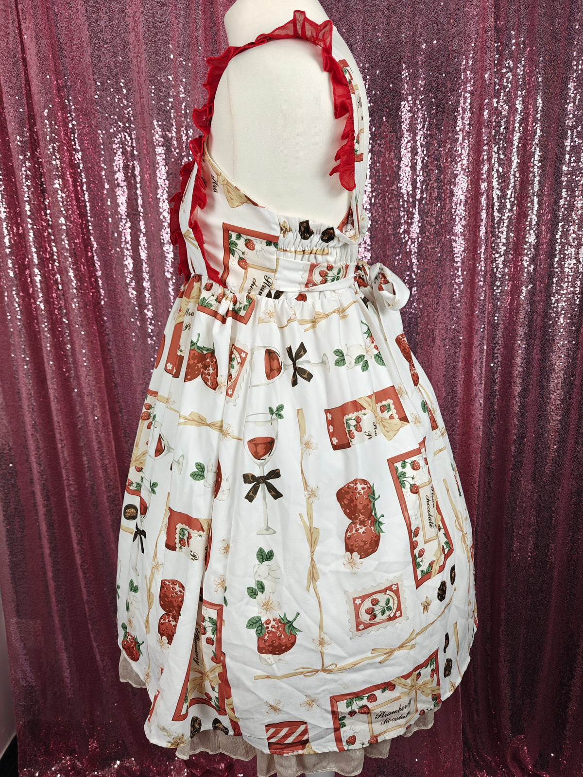 Sennvxiang strawberry motif jsk dress size S
