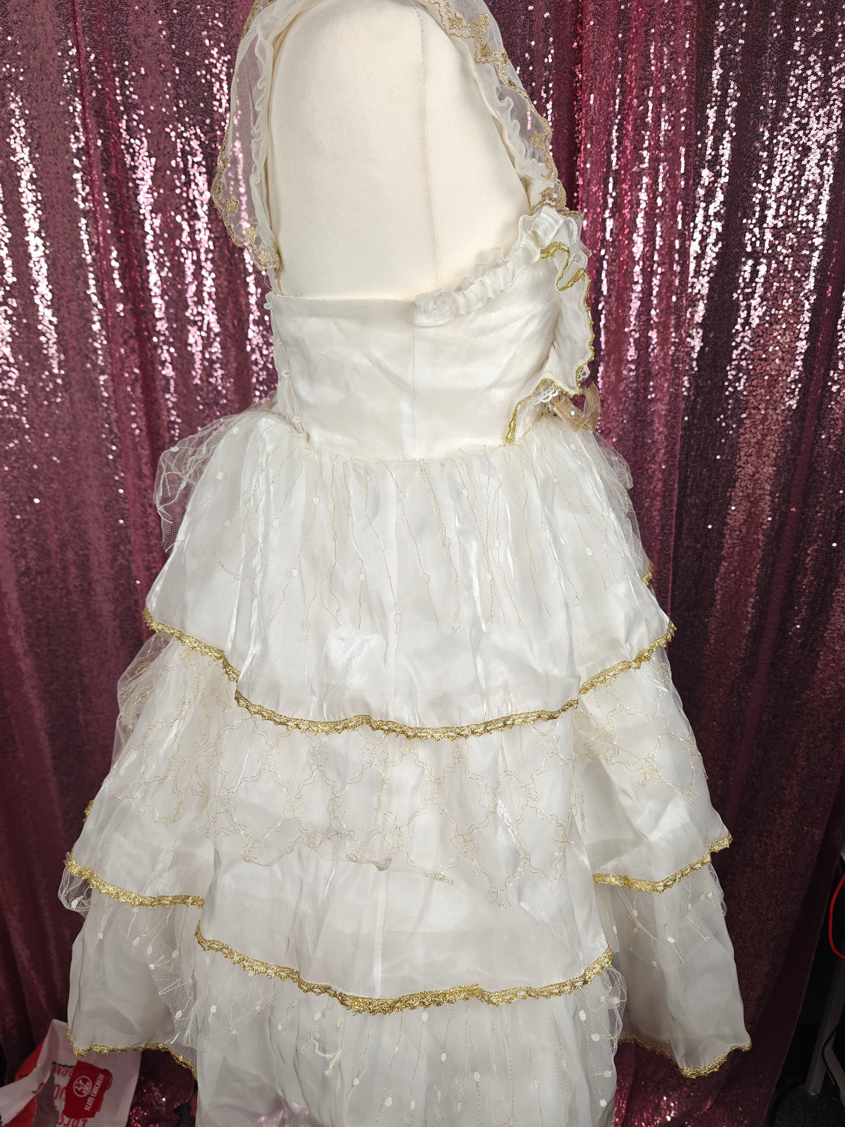 White Sugar Girl shiro & gold JSK dress size XS-S