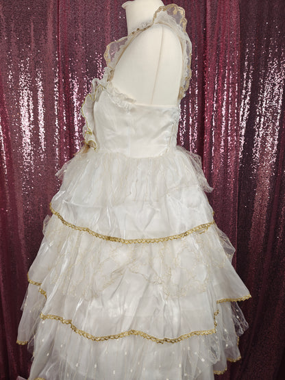 White Sugar Girl shiro & gold JSK dress size XS-S