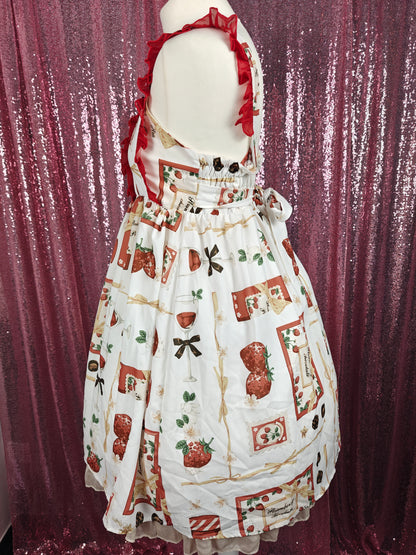 Sennvxiang strawberry motif jsk dress size S