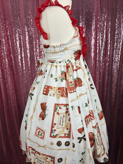 Sennvxiang strawberry motif jsk dress size S