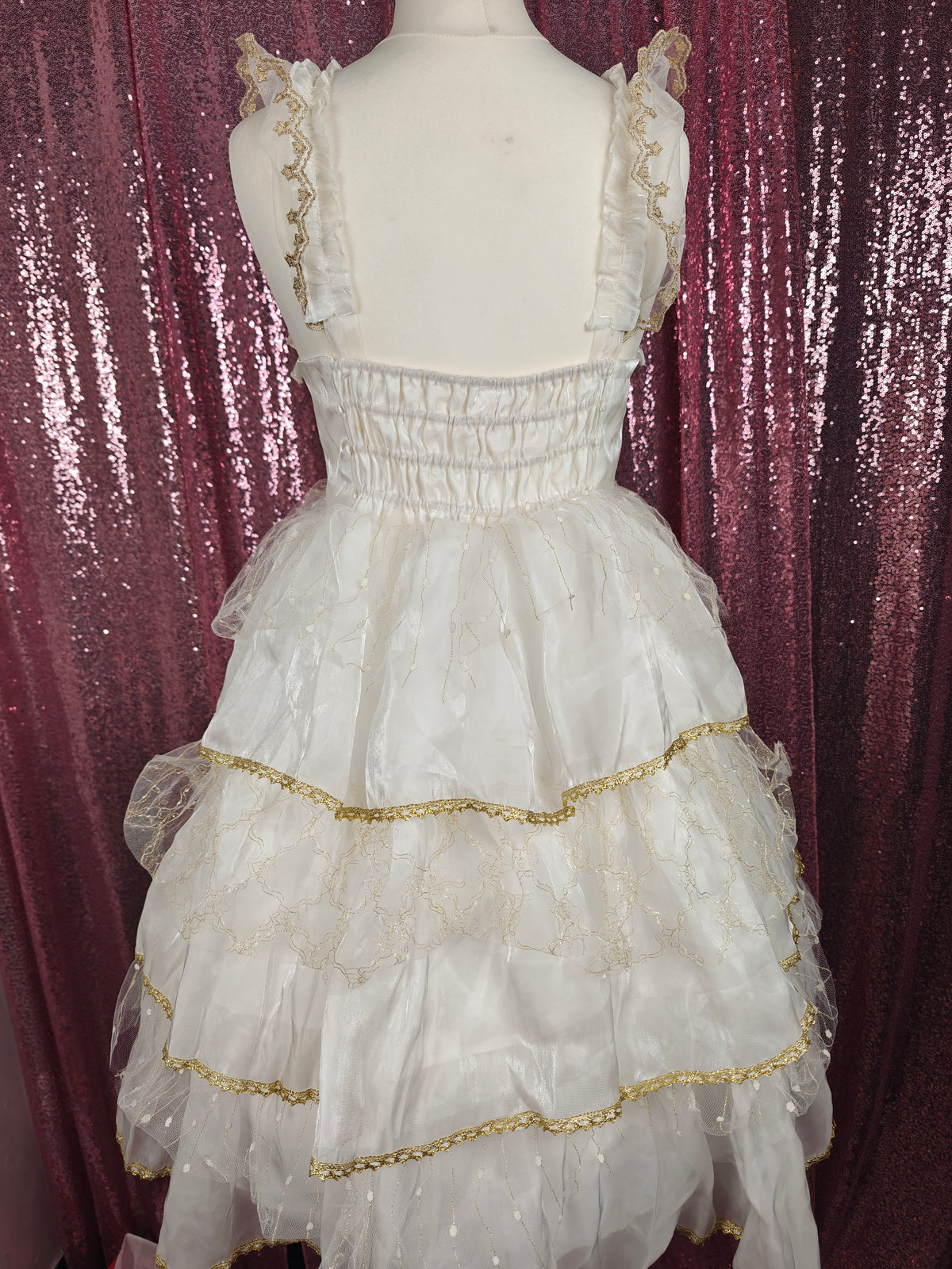 White Sugar Girl shiro & gold JSK dress size XS-S