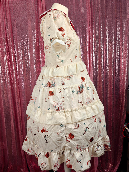 Brillia vintage motif OP dress size S-M