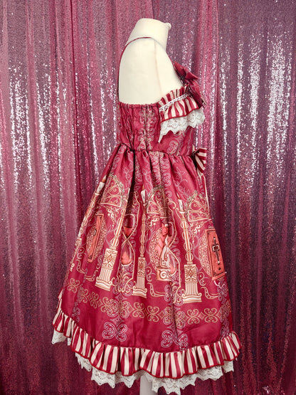 Unbranded red religious motif JSK dress size XS