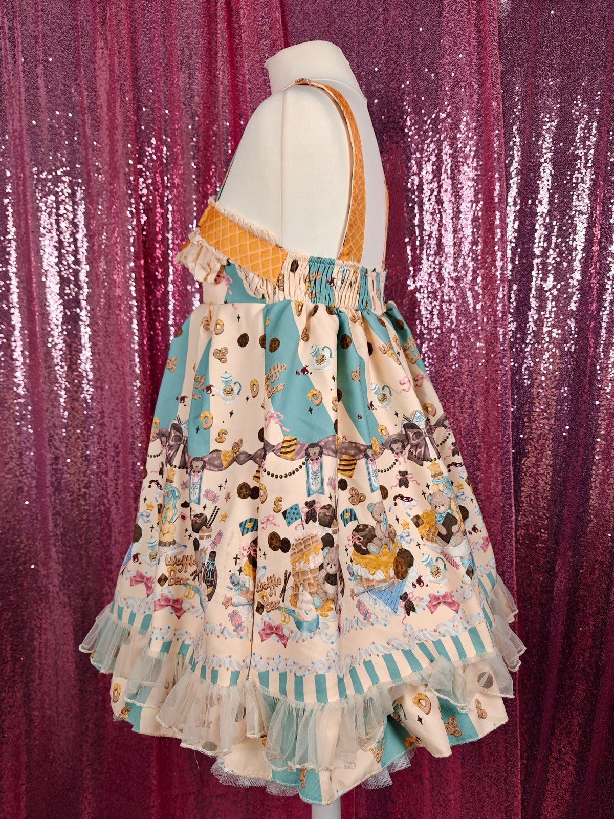 Sleep Doll Waffle Bear motif JSK dress size XS-S