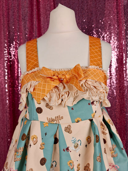 Sleep Doll Waffle Bear motif JSK dress size XS-S
