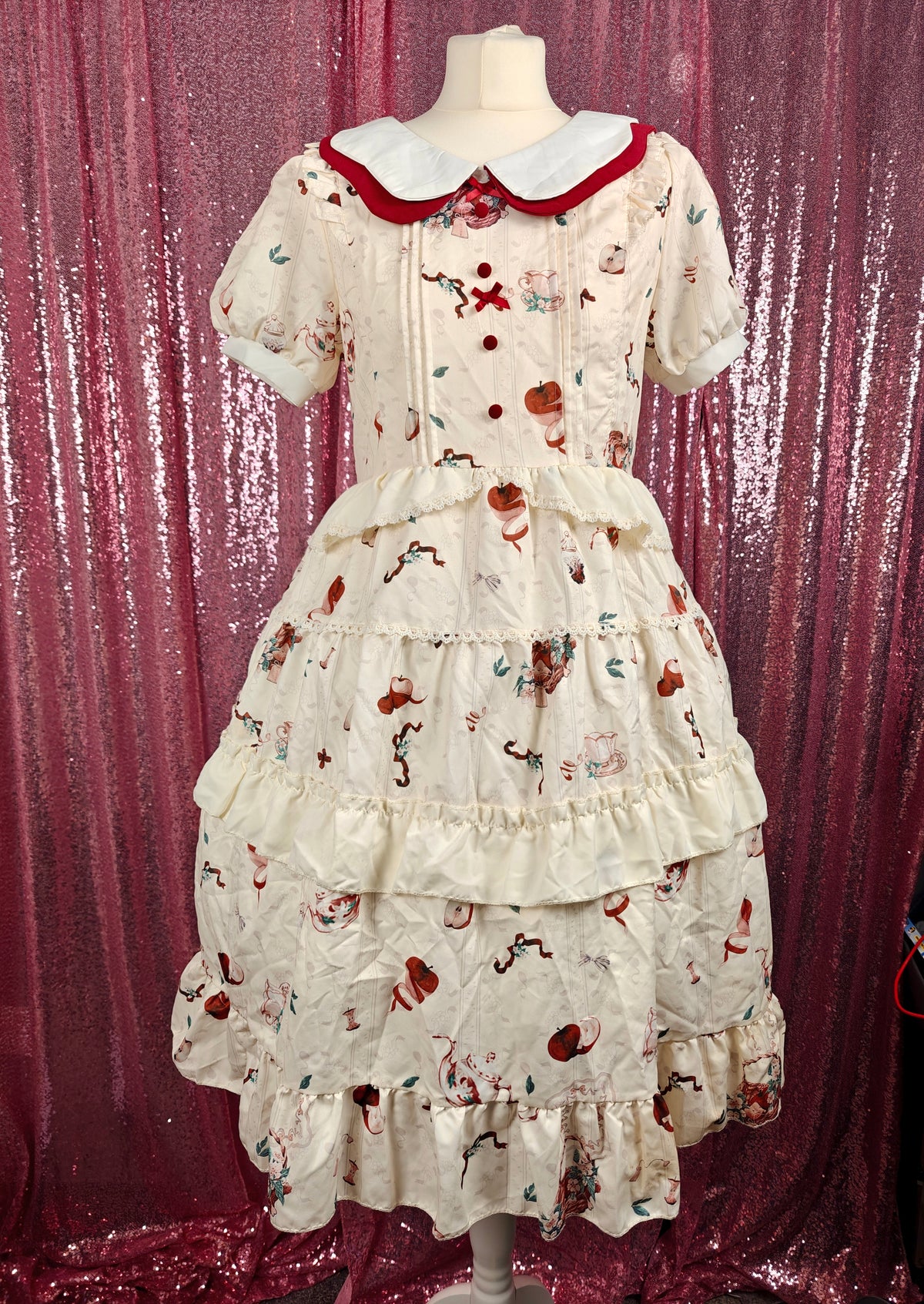 Brillia vintage motif OP dress size S-M
