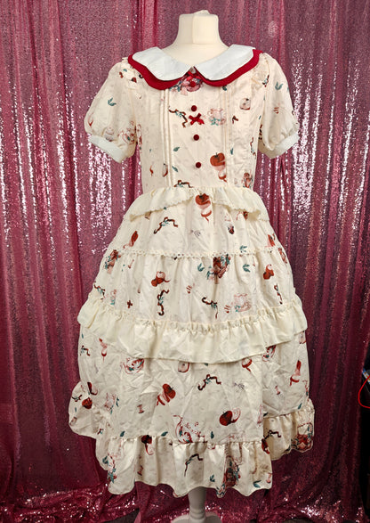 Brillia vintage motif OP dress size S-M