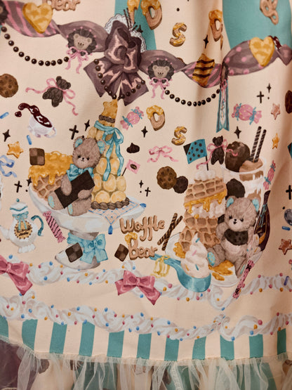 Sleep Doll Waffle Bear motif JSK dress size XS-S