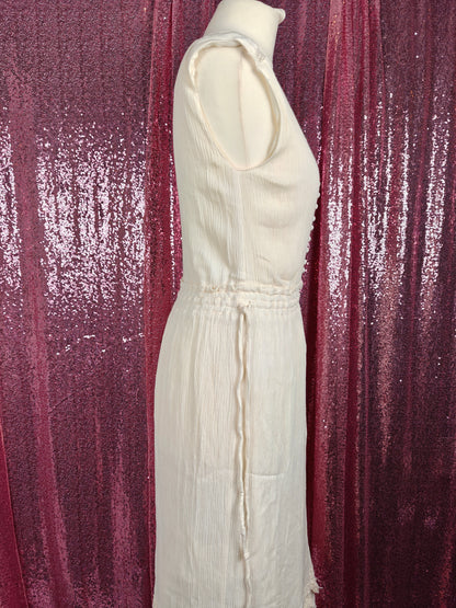 Khaju cream prairie style cottagecore Lacey long dress size M