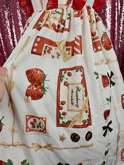 Sennvxiang strawberry motif jsk dress size S