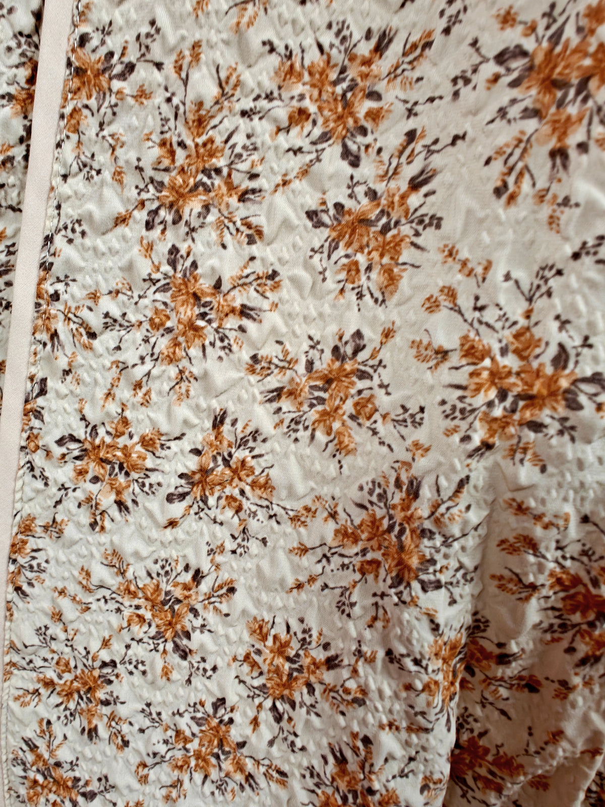 Blue East autumn flowers prairie style long dress size S