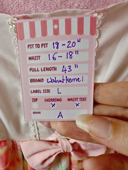 Walnut kernel strawberry & cream motif JSK dress size M