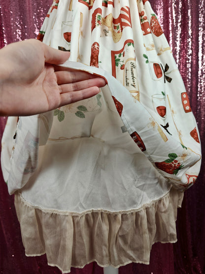 Sennvxiang strawberry motif jsk dress size S