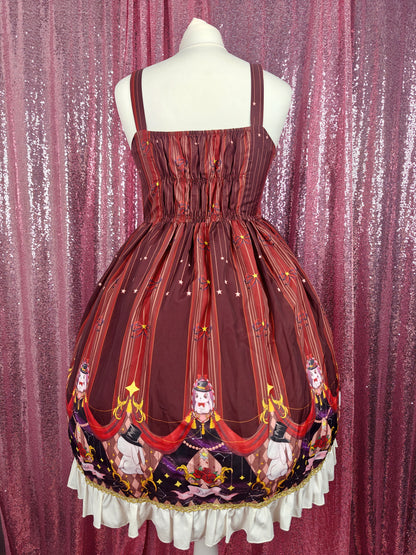 Yomi anime magic rabbit print JSK dress size S
