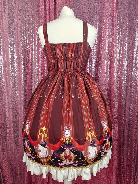 Yomi anime magic rabbit print JSK dress size S