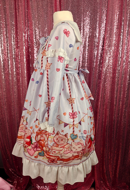 Unbranded animal picnic motif OP dress size M
