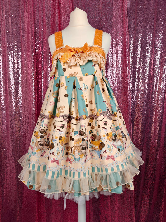 Sleep Doll Waffle Bear motif JSK dress size XS-S