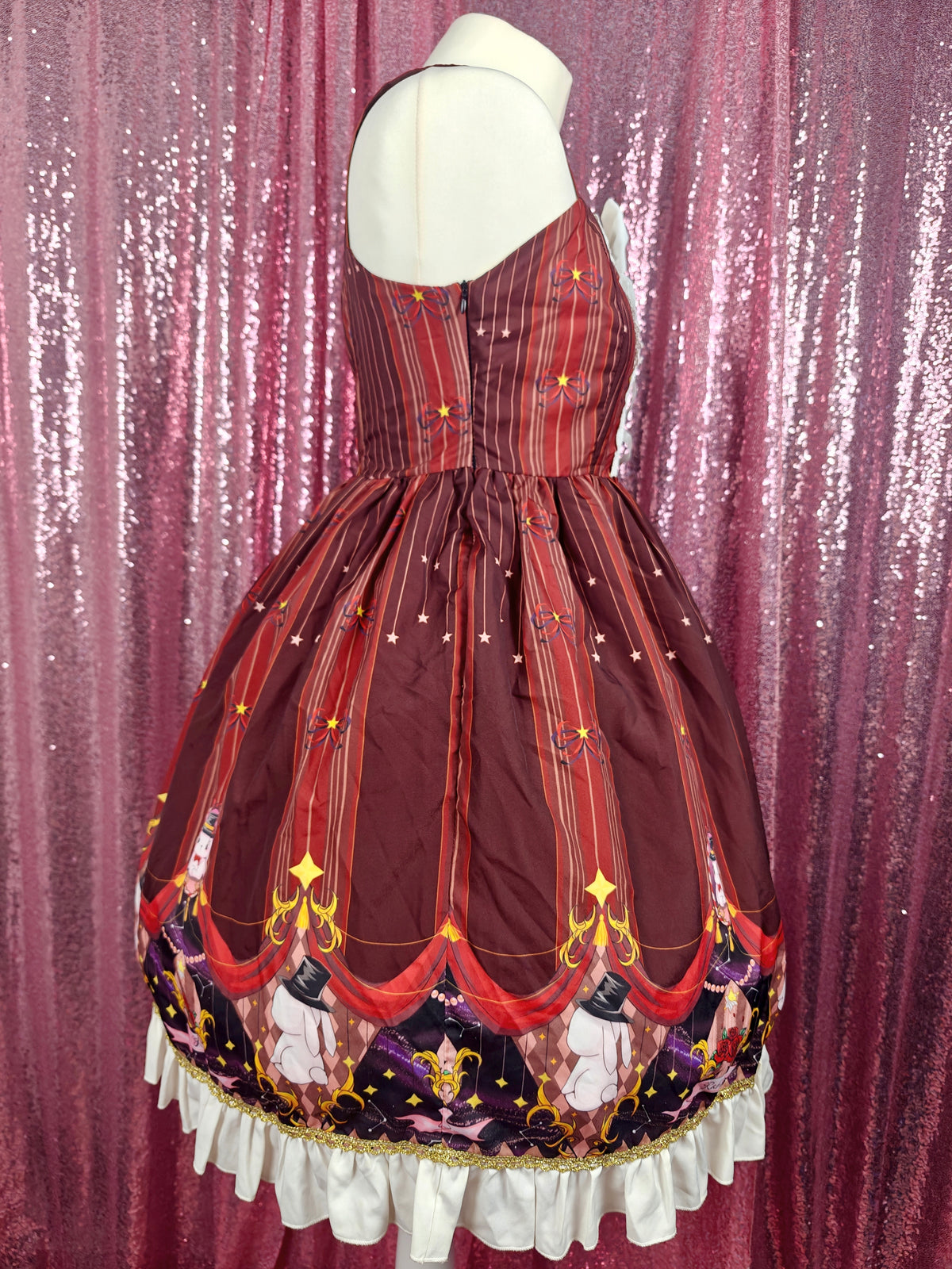 Yomi anime magic rabbit print JSK dress size S