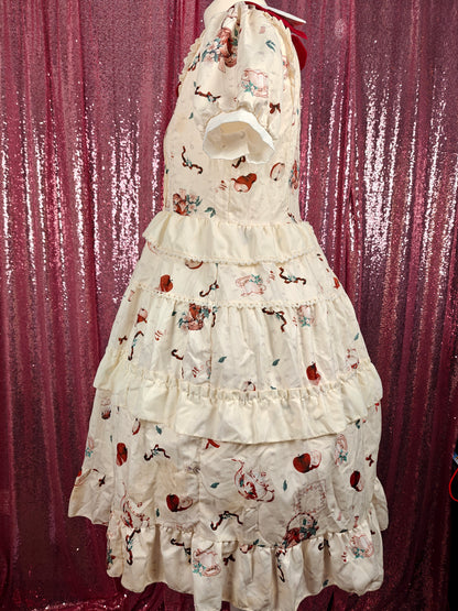 Brillia vintage motif OP dress size S-M