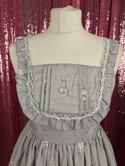Eieyomi 'my room' print grey JSK dress size S
